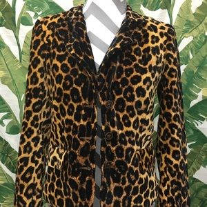 Lucky Brand Leopard Blazer